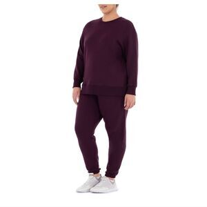 Nwt Maroon Fleece Sweatshirt and Sweatpants Set